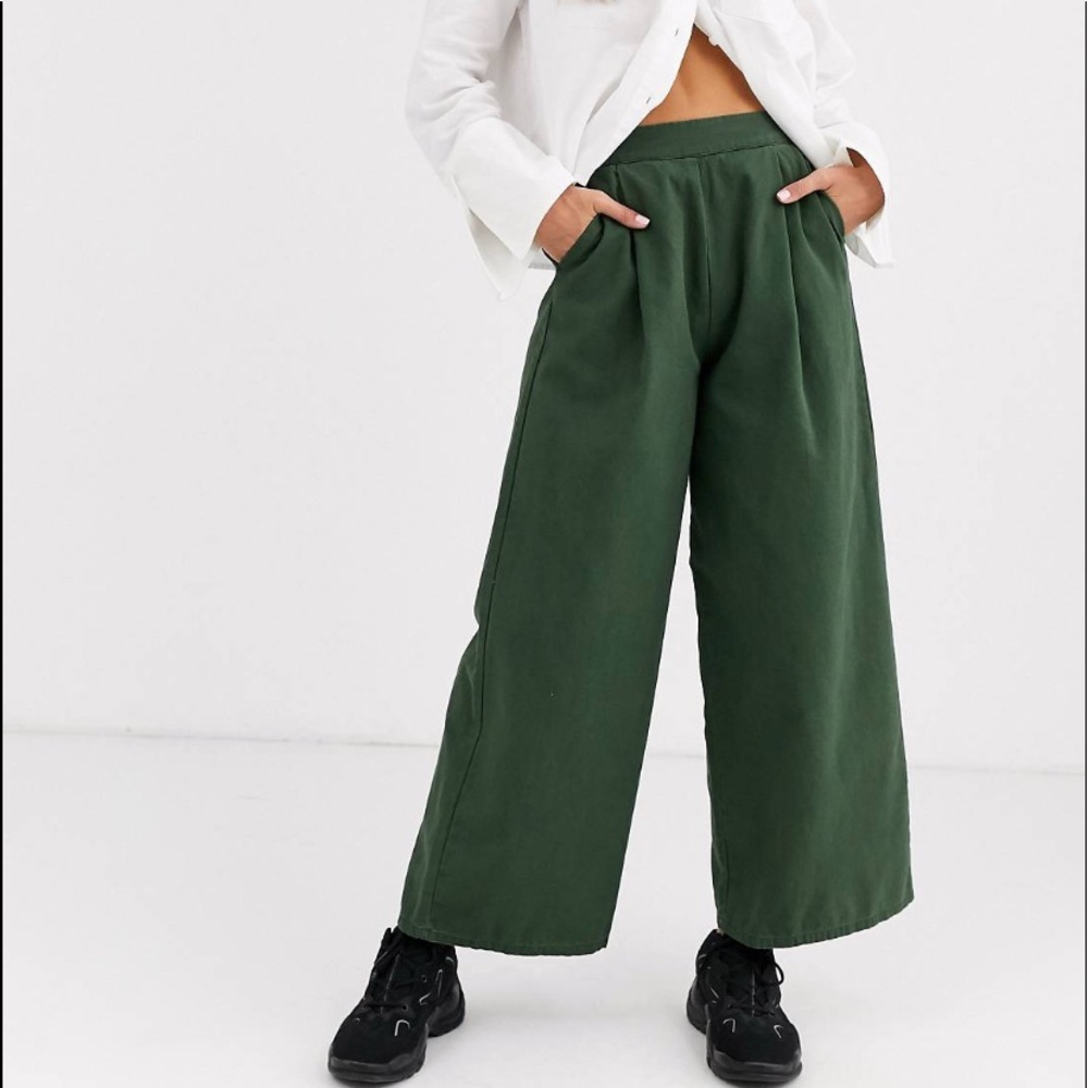 wide leg canvas pants ASOS